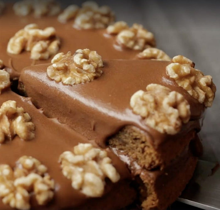 Vegan Coffee & Walnut Cake