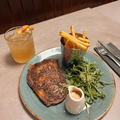 Steak and chips