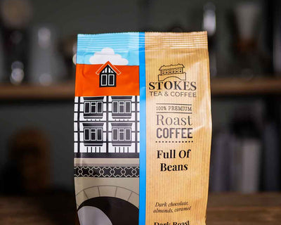Bag of Full Of Beans Coffee.
