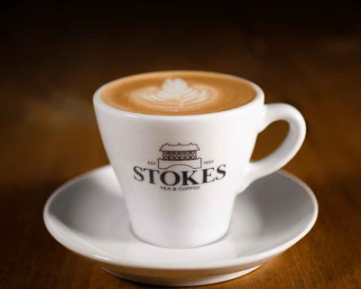 Stokes Flat White Cup with Coffee & Latte Art