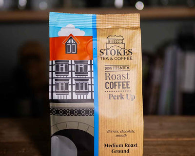 Bag of Perk Up Coffee beans