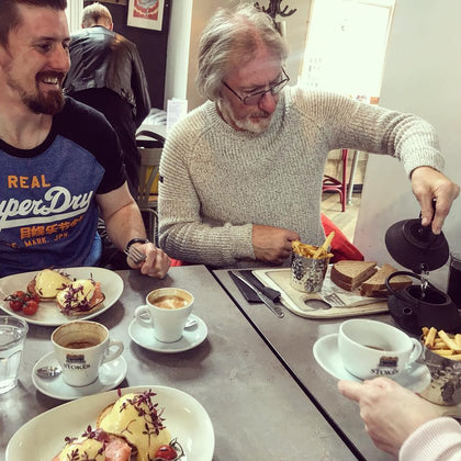 Family having lunch