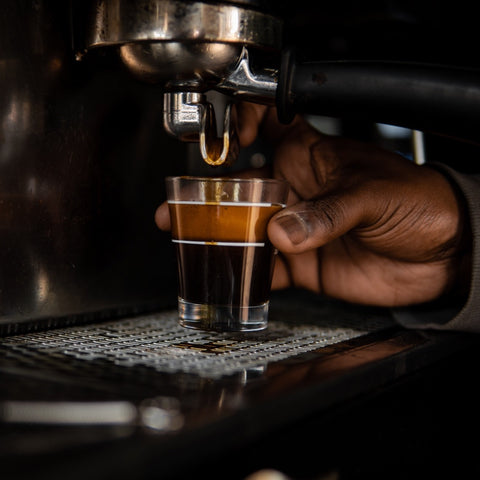 Coffee shot being poured