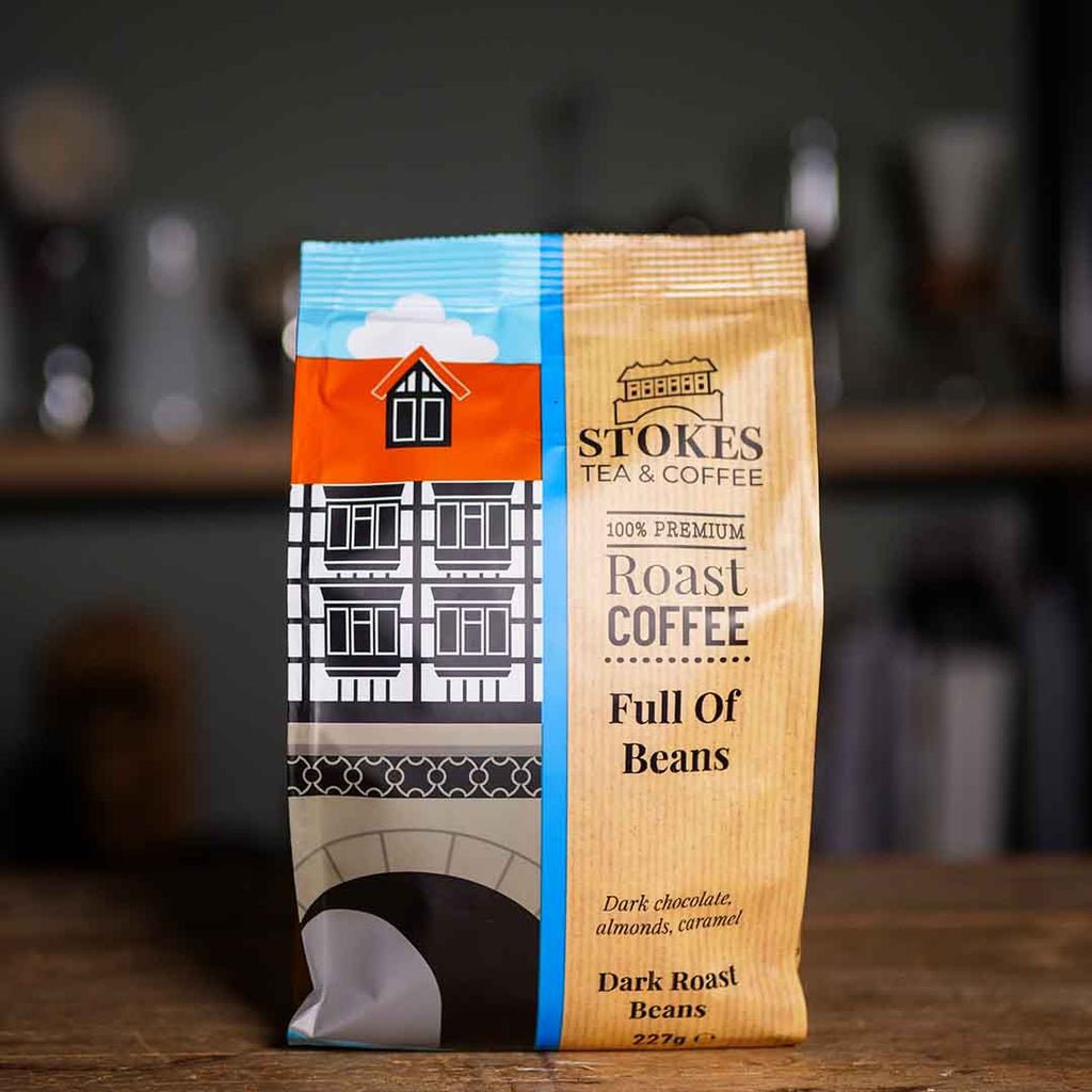 Bag of Full Of Beans Coffee. 